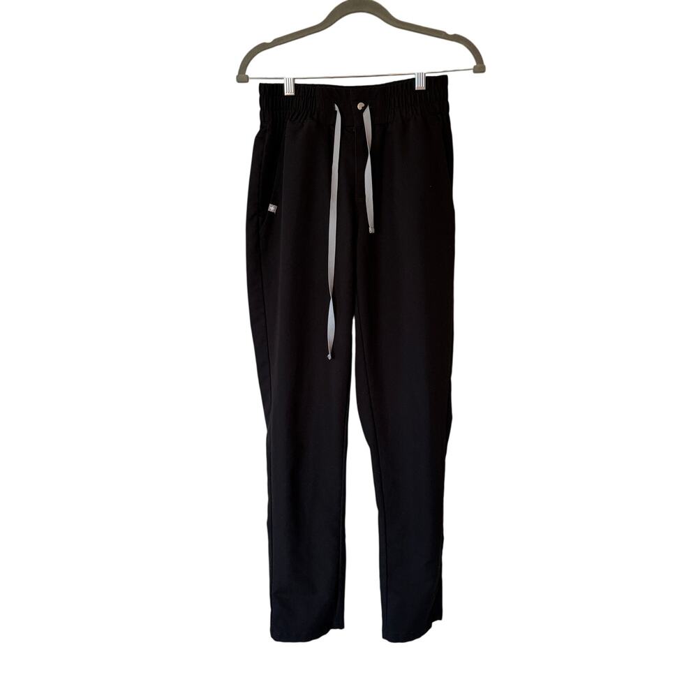 FIGS Technical Collection pants women's XS black scrubs drawstring waist